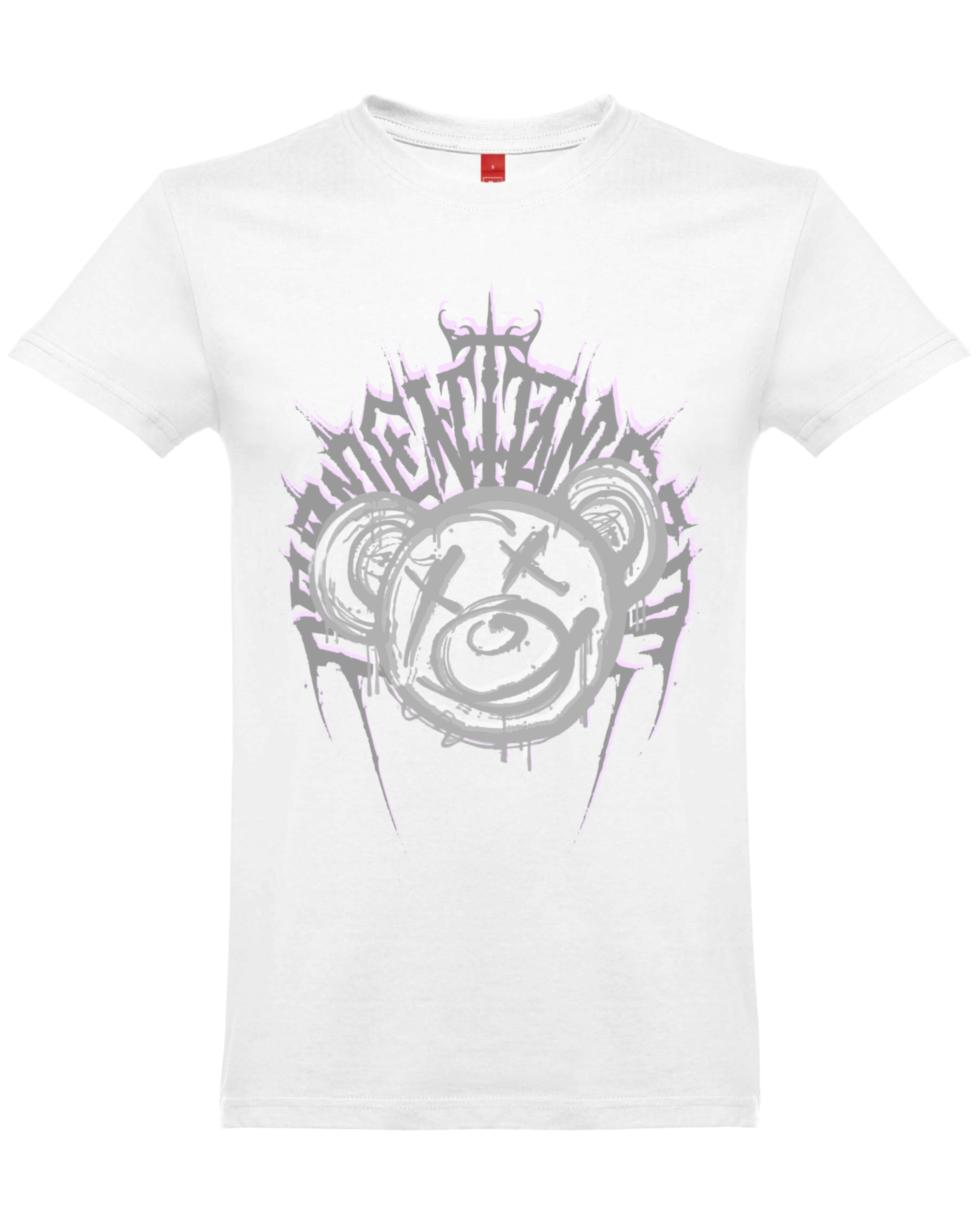 Бяла Унисекс Премиум Тениски Bad Plushen 100% Еко Памук Сито Печат White Unisex Premium T-Shirt Plushen 100% Eco Cotton Screen Print