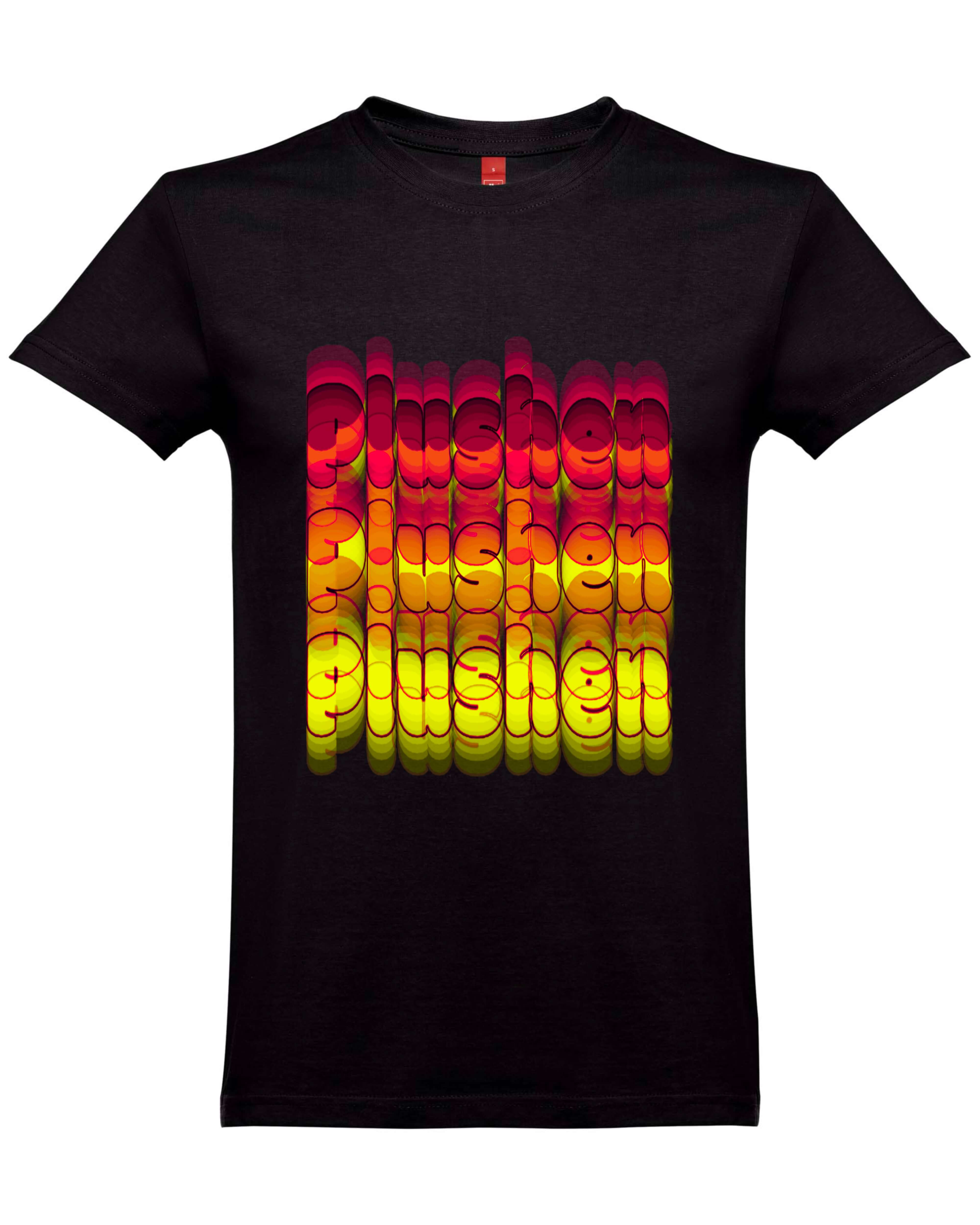 Черна Премиум Унисекс Тениска Plushen Оригинал 100% Еко Памук - Колекция 2026 
Black Premium Unisex T-Shirt Plushen Original 100% Eco Cotton - Collection 2026