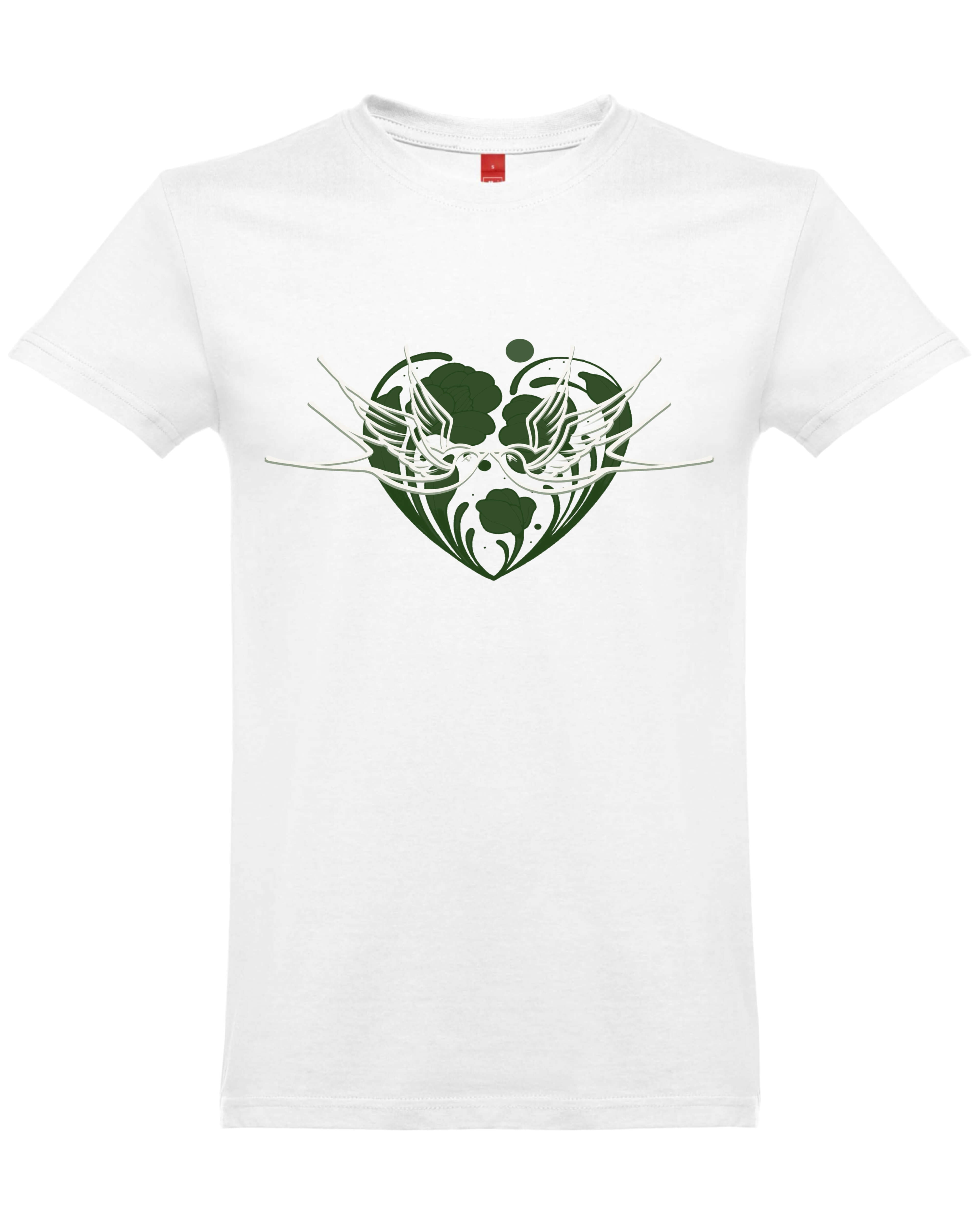 White Unisex Premium T-Shirt Plush Happiness Swallows 100% Eco Cotton
Бяла Унисекс Премиум Тениска Плюшен Щастие Лястовици 100% Еко Памук