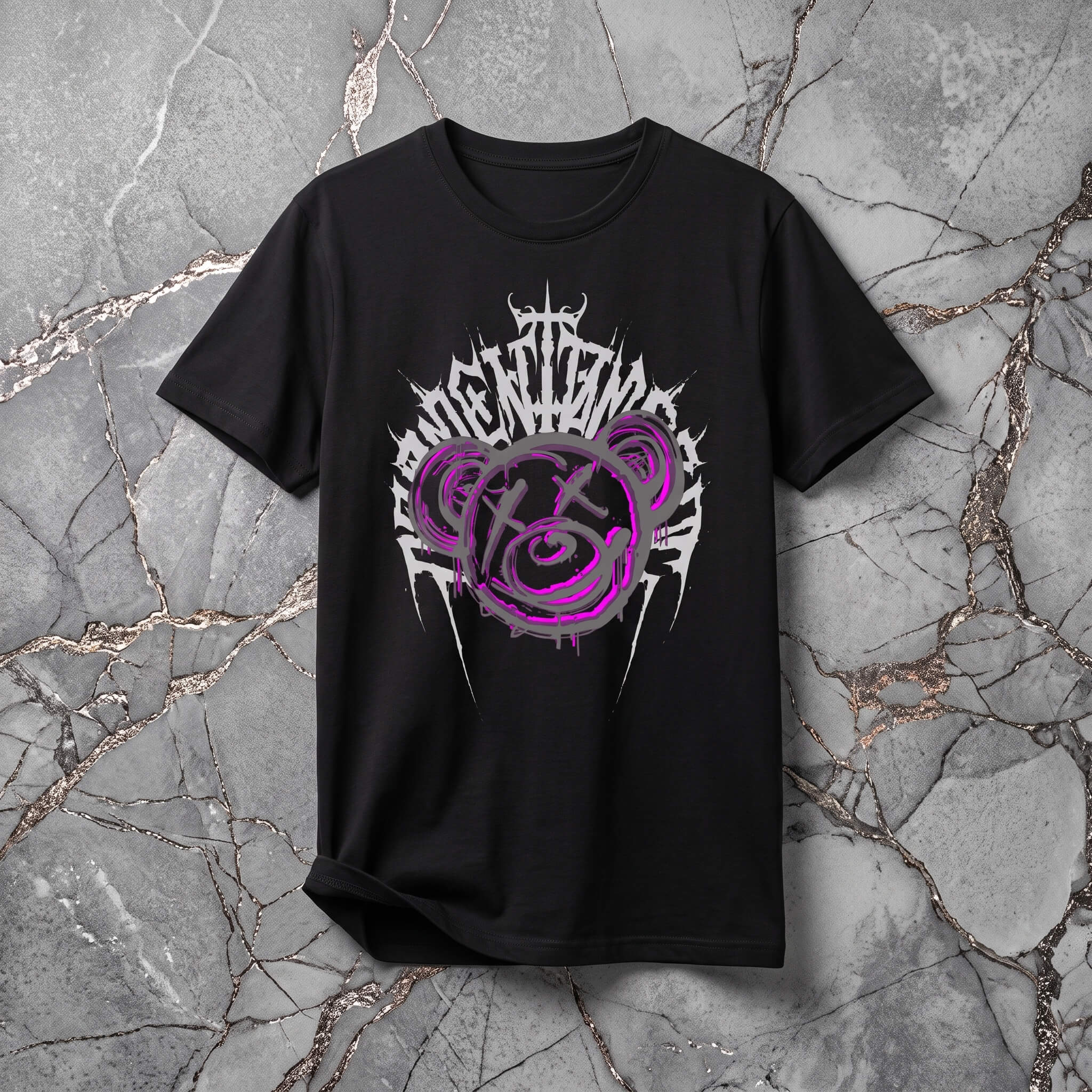 Черна Унисекс Премиум Тениски Plushen 100% Еко Памук Сито Печат Black Unisex Premium T-Shirt Plushen 100% Eco Cotton Screen Print