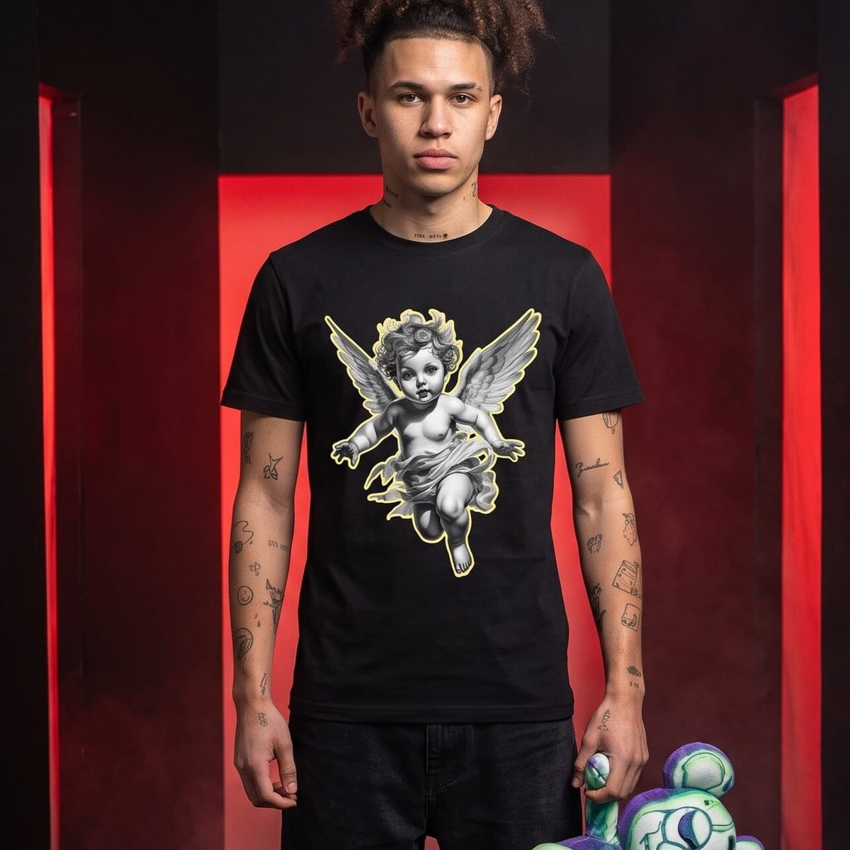 Тениска staple унисес, 100% памук, голяма щампа