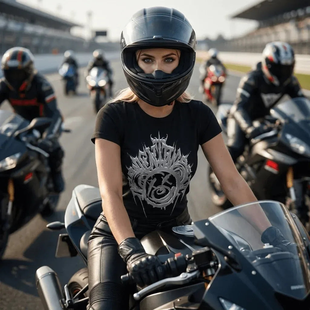 Унисекс Черна Премиум Тениска Лошия Бял Мечок 100% Еко Памук - Plushen Колекция 2026 Unisex Premium Black T-shirt 100% Eko Cotton