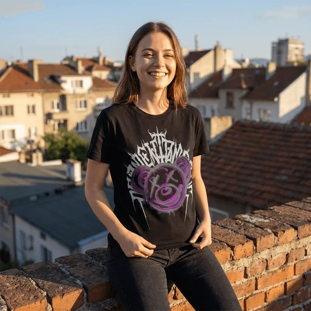 Тениска Лошия Лилав Мечок - Plushen - by Plushen - Back in Stock, low-stock, Колекция 2026